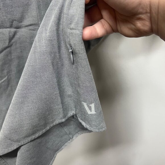 Vuori Crest Short Sleeve Button Down Shirt Gray medium - Picture 5 of 10